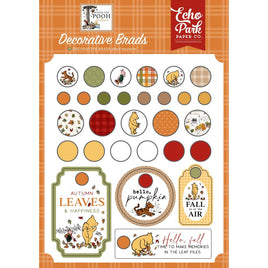 Winnie The Pooh Autumn - Echo Park Decorative Brads