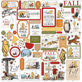 Elements - Winnie The Pooh Autumn Cardstock Stickers 12"X12"