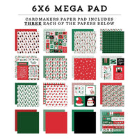 Christmas Express - Echo Park Double-Sided Cardmakers Mega Pad 6"X6"