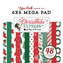 Christmas Express - Echo Park Double-Sided Cardmakers Mega Pad 6"X6"