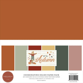 It's Autumn - Carta Bella Solids Collection Kit 12"X12"