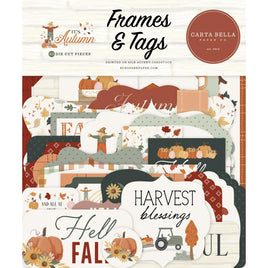 Frames & Tags, It's Autumn - Carta Bella Cardstock Ephemera