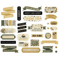 Titles & Phrases, Honey Bee - Carta Bella Cardstock Ephemera