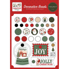 Christmas Village - Carta Bella Decorative Brads