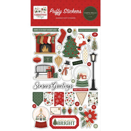 Christmas Village - Carta Bella Puffy Stickers