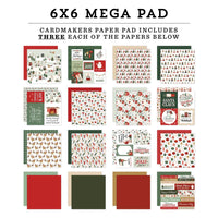 Christmas Village - Carta Bella Double-Sided Cardmakers Mega Paper Pad 6"X6"