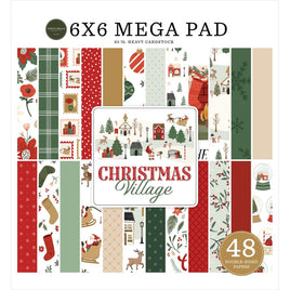 Christmas Village - Carta Bella Double-Sided Cardmakers Mega Paper Pad 6"X6"