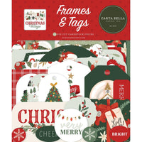 Frames & Tags, Christmas Village - Carta Bella Cardstock Ephemera