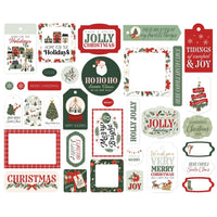 Frames & Tags, Christmas Village - Carta Bella Cardstock Ephemera