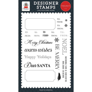 Holiday Tag Template - Christmas In The City Stamp Set