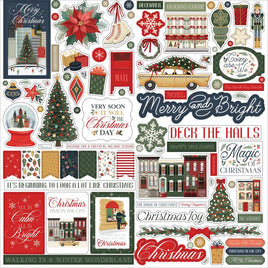 Element - Christmas In The City Cardstock Stickers 12"X12"