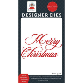 Merry Christmas Calligraphy -  Christmas In The City Small Die Set