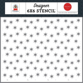 Dear Santa Stars - Christmas In The City Stencil 6"X6"