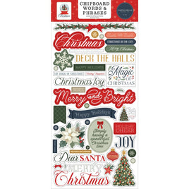 Words & Phrases, Christmas In The City - Carta Bella Chipboard 6"X13"