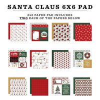 Santa Claus - Echo Park Double-Sided Paper Pad 6"X6"
