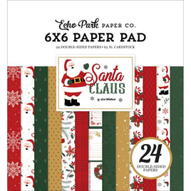 Santa Claus - Echo Park Double-Sided Paper Pad 6"X6"
