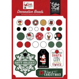 Santa Claus - Echo Park Decorative Brads