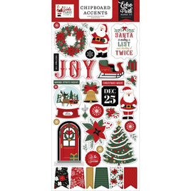 Accents, Santa Claus - Echo Park Chipboard 6"X13"