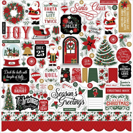 Element - Santa Claus Cardstock Stickers 12"X12"