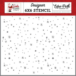 Holiday Night Sky - Santa Claus Stencil 6"X6"