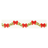 Holly And Bows Garland - Santa's Christmas Delivery Washi Tape