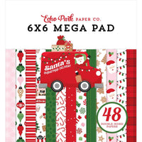 Santa's Christmas Delivery - Echo Park Double-Sided Cardmakers Mega Pad 6"X6"
