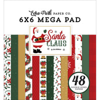Santa Claus - Echo Park Double-Sided Cardmakers Mega Pad 6"X6"