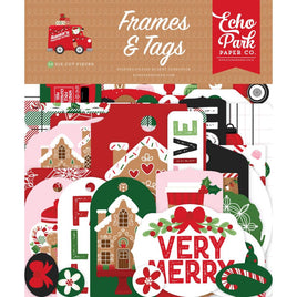 Frames & Tags, Santas Christmas Delivery - Echo Park Ephemera