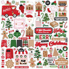 Element - Santa's Christmas Delivery Cardstock Stickers 12"X12"