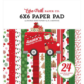 Santa's Christmas Delivery - Echo Park Double-Sided Paper Pad 6"X6"