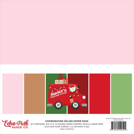 Santa's Christmas Delivery - Echo Park Solids Collection Kit 12"X12"