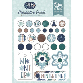 Snow Day - Echo Park Decorative Brads