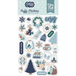 Snow Day - Echo Park Puffy Stickers