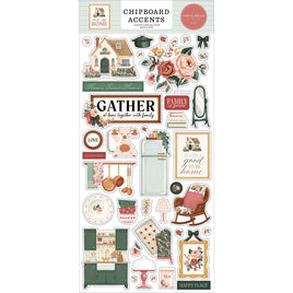 Accents, Feels Like Home - Carta Bella Chipboard 6"X13"