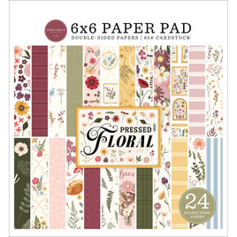 Pressed Floral - Carta Bella Double-Sided Paper Pad 6"X6"