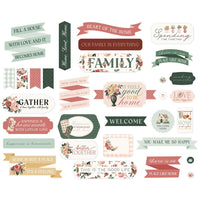 Titles & Phrases, Feels Like Home - Carta Bella Cardstock Ephemera