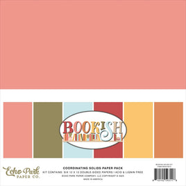 Bookish - Echo Park Solids Collection Kit 12"X12"