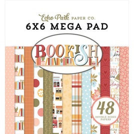 Bookish - Echo Park Double-Sided Cardmakers Mega Pad 6"X6"