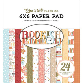 Bookish - Echo Park Double-Sided Paper Pad 6"X6"