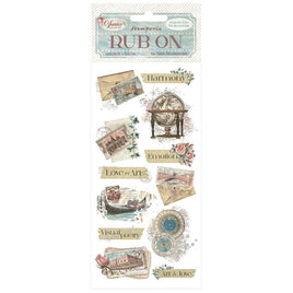 Venice City of Art letters - Stamperia Rub-On 4"X8.5"