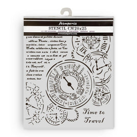 Venice City of Art Time to travel - Stamperia Stencil 7.87"X9.84"