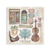 Venice City of Art - Stamperia Stickers 6.49"x6.49" 4 sheets