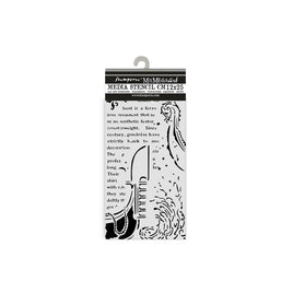 Venice City of Art gondola - Stamperia Stencil 4.72"X9.84"
