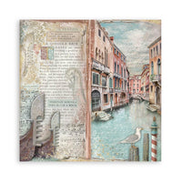 Venice City of Art - Stamperia Single-Sided Paper Pad 12"x12" 22/Pkg