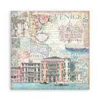 Venice City of Art - Stamperia Single-Sided Paper Pad 12"x12" 22/Pkg