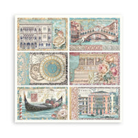 Venice City of Art - Stamperia Single-Sided Paper Pad 12"x12" 22/Pkg