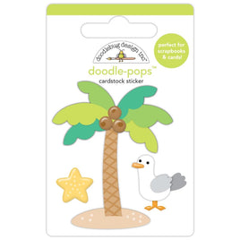 Palm Beach, Summer Fun - Doodlebug Doodle-Pops 3D Sticker