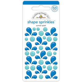 Summer Splash, Summer Fun - Doodlebug Sprinkles Adhesive Enamel Shapes