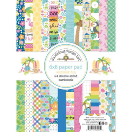 Summer Fun - Doodlebug Double-Sided Paper Pad 6"X8"