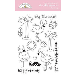 Flamazing, Summer Fun - Doodlebug Clear Doodle Stamps